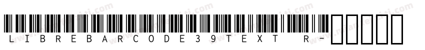 LibreBarcode39Text R字体转换